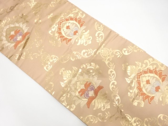 JAPANESE NAGOYA OBI / WOVEN FLORAL SARASA